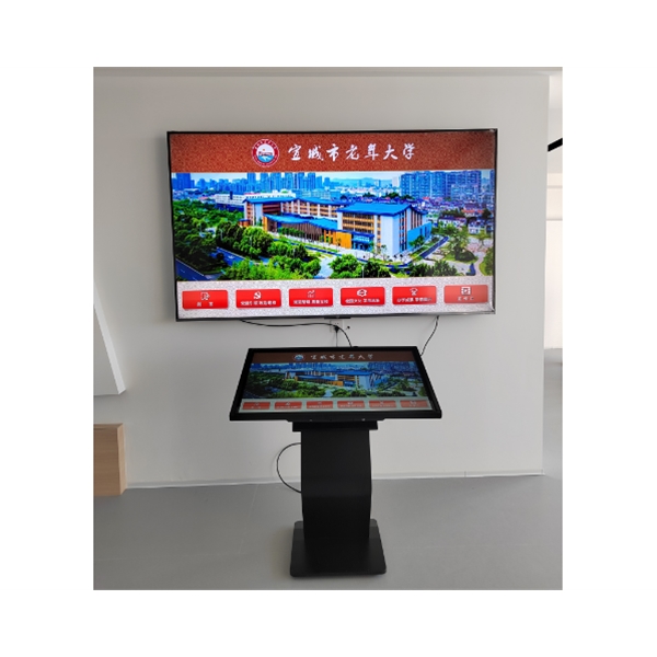 宣城市老年大學(xué)觸摸查詢機，雙屏顯示安裝調(diào)試完成
