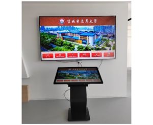 宣城市老年大學(xué)觸摸查詢機(jī)，雙屏顯示安裝調(diào)試完成